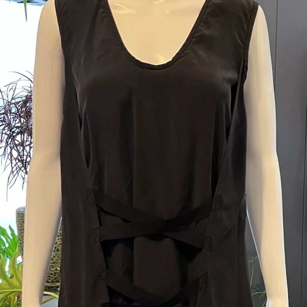 Kimberly Ovitz Silk Mini Dress Women’s Size 2 Black